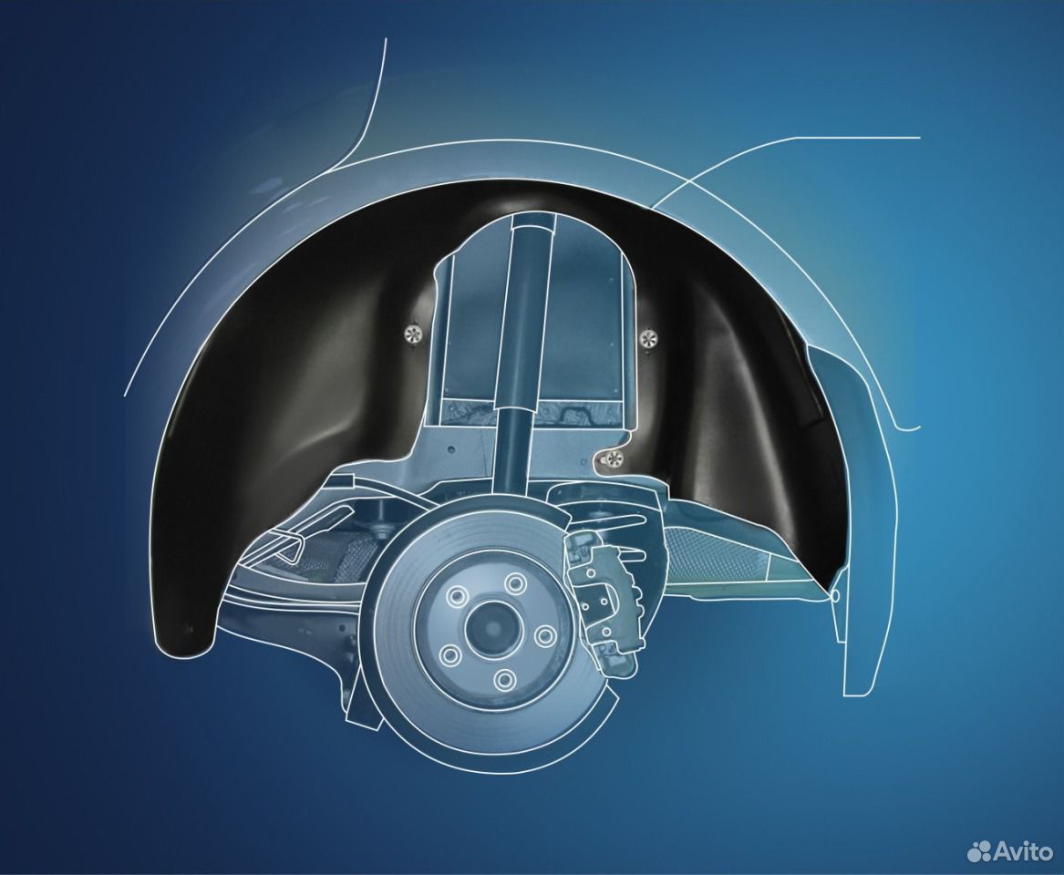 Подкрылки задние на Daewoo Gentra