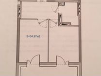 1-к квартира, 35 м², 14/17 эт.