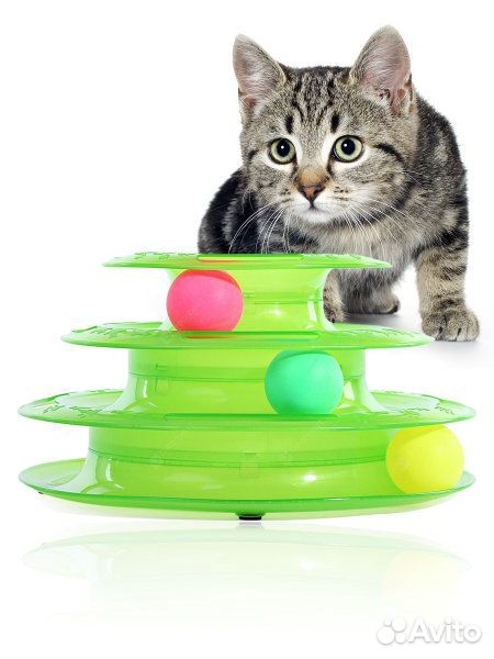 Игруша пирамидка с шариками для кошек и котов купить на Зозу.ру - фотография № 1