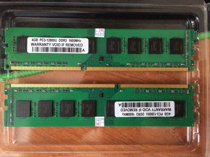 DDR3 (AM3 only ) 4 гб x 2