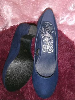 Туфли синий цвет