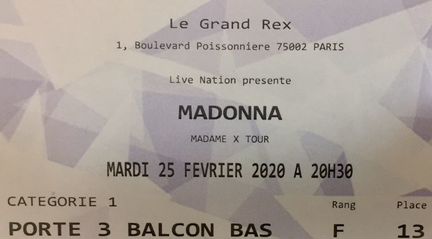 Продам билет на концерт Мадонны