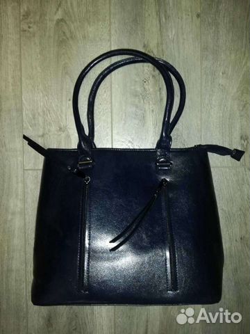 Сумка новая стильная, цвет тёмно-синий, вместитель