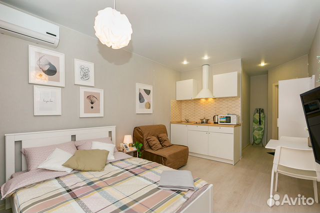 

Квартира-студия, 23 м², 2 кровати