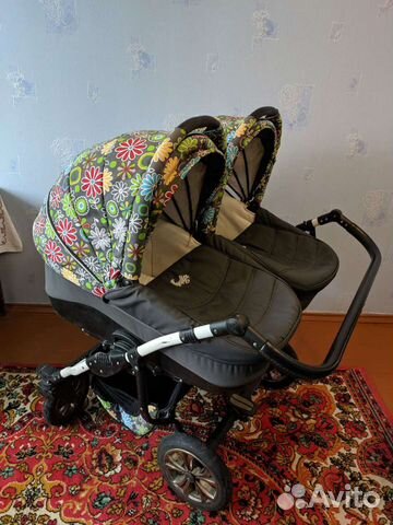 Коляска для двойни 3 в 1