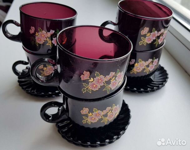 Сервиз из 13 предметов/6 чайных пар и сахарница