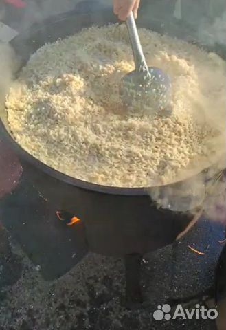 Аренда чугунного узбекского казана 100 л. с печкой