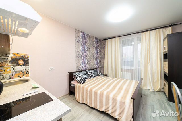 

Квартира-студия, 30 м², 1 кровать