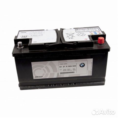 Аккумулятор на BMW X3 90ah AGM