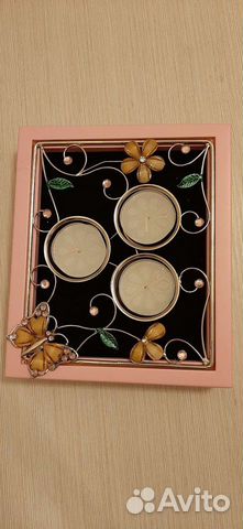 Подсвечник деревянный на 3 свечи