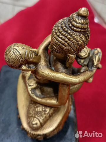 Будда Самантабхадра. Старинная статуэтка. Тибет