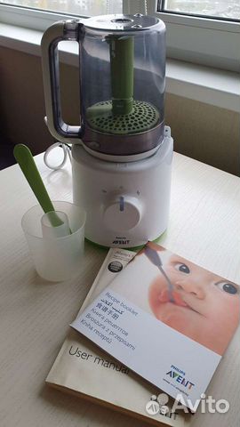 Пароварка блендер philips avent 2 в 1