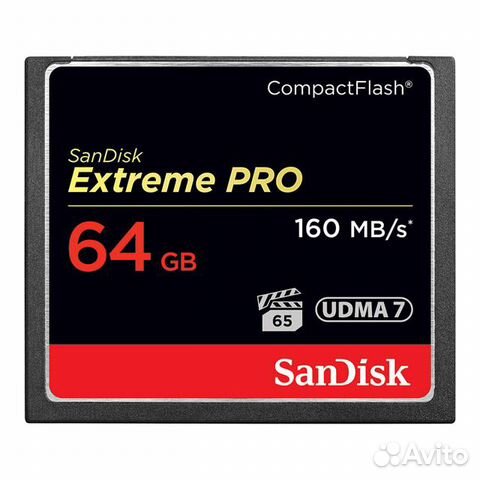 Карта памяти SanDisk CompactFlash 256 Extreme Pro