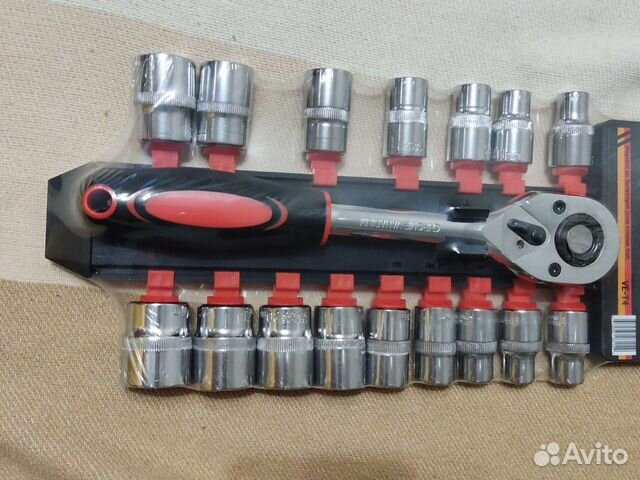 Набор инструментов торцевых головок 1/2. новый