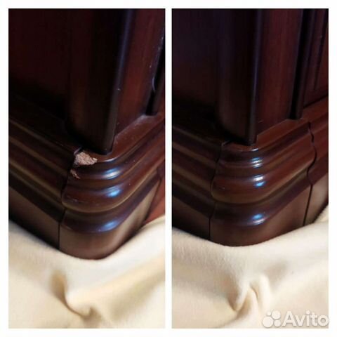 Реставрация повреждений мебели, пола, дверей