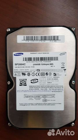 Жесткий диск 200gb 3.5 SATA 2.0 Samsung