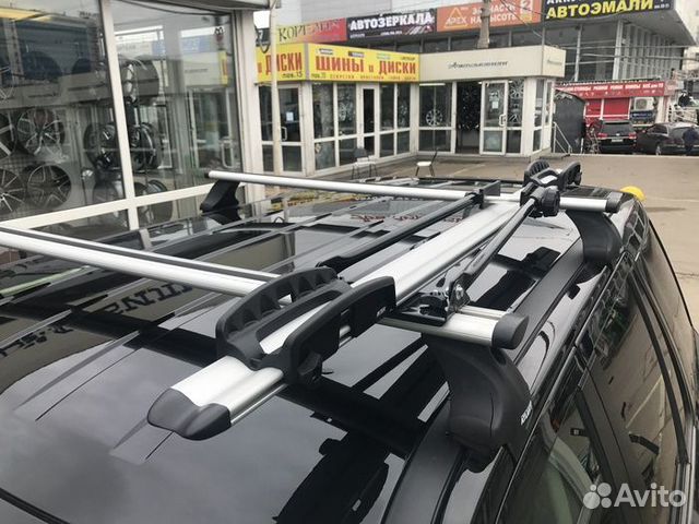 Крепление велосипеда на крышу серебристый