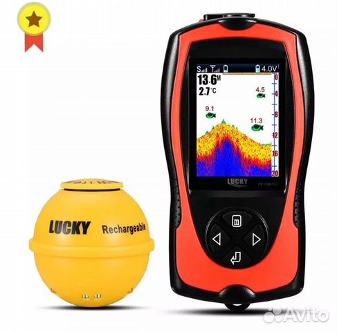 Эхолот lucky FF1108-1cwla с беспроводным датчиком