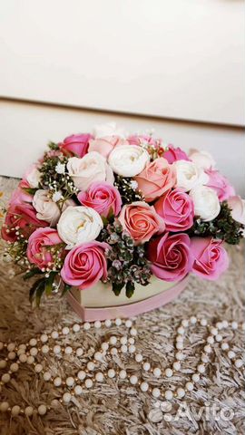 Букет из мыльных роз