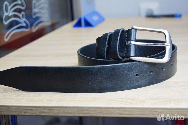 Мужской кожаный ремень ручной работы