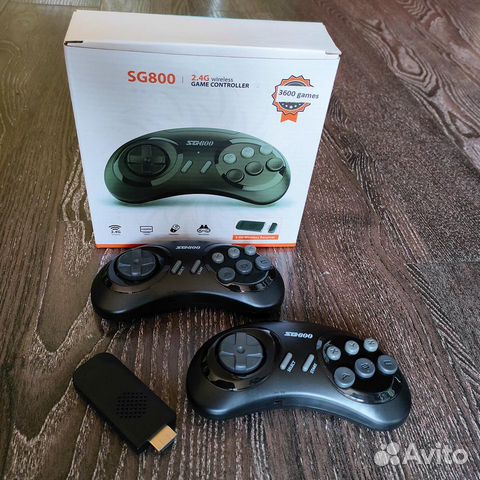 Игровая приставка денди + сега (беспроводная) hdmi