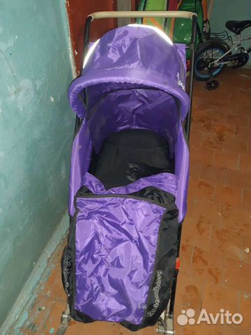 Детские санки коляска с колесами бу