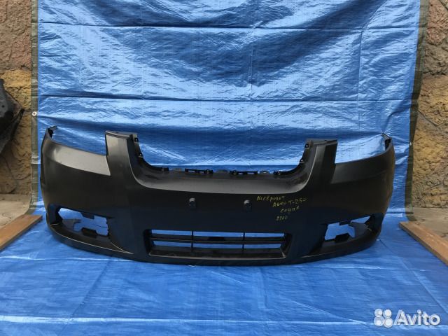 Бампер передний на Шевроле Авео Т250