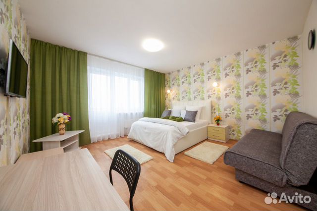 

1-к. квартира, 39 м², 2 кровати