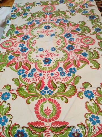 Скатерть советская винтажная