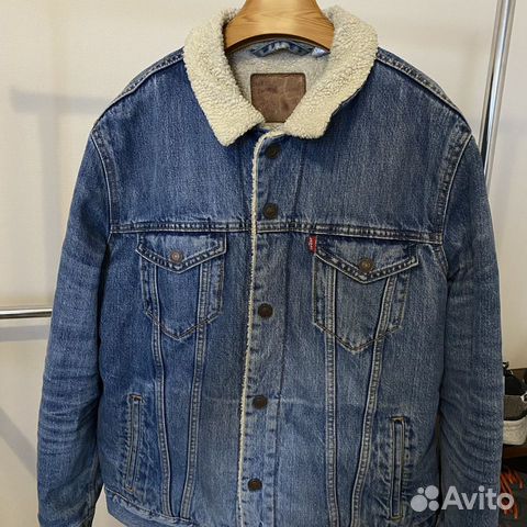 Джинсовая куртка levis шерпа shearp jeans