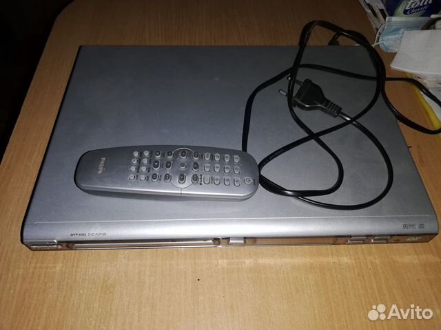 Плеер. Видеоплеер DVD. Philips DVP 3005/04. Пульт