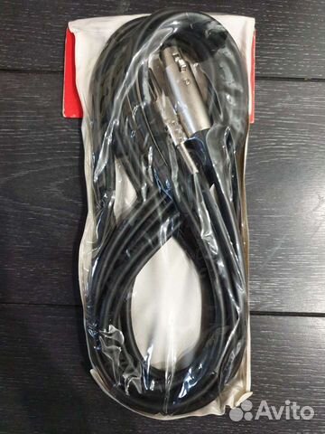 Кабель xlr-jack mono 6.3