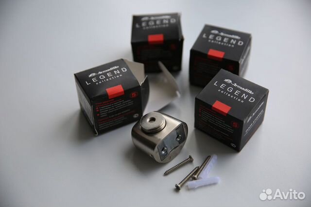 Упор магнитный для двери напольный скрытый стоппер