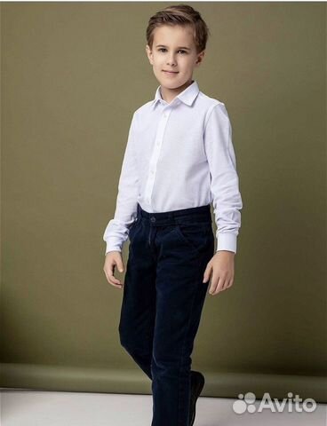 Рубашка для мальчика 122, школа, стретч winkiki