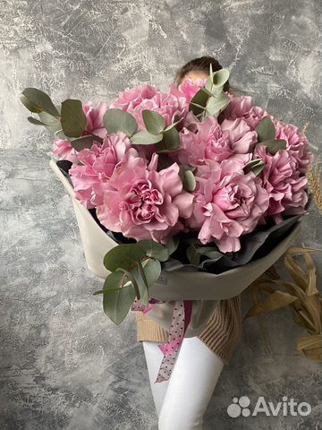 Букет пионовидные розы, кружевные розы