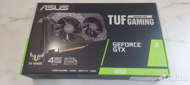 Видеокарта Asus geforce 1650 4 gb