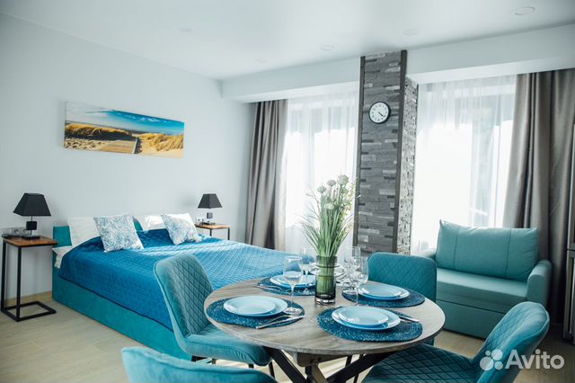 

Квартира-студия, 35 м², 1 кровать