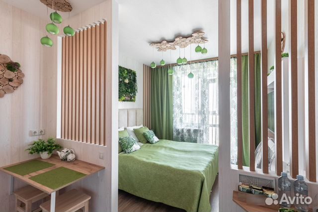 

Квартира-студия, 25 м², 2 кровати