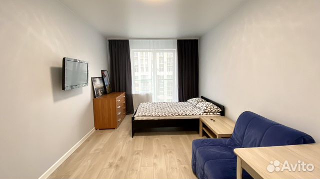 

Квартира-студия, 28 м², 2 кровати