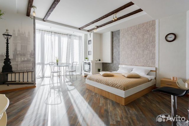 

Квартира-студия, 45 м², 2 кровати