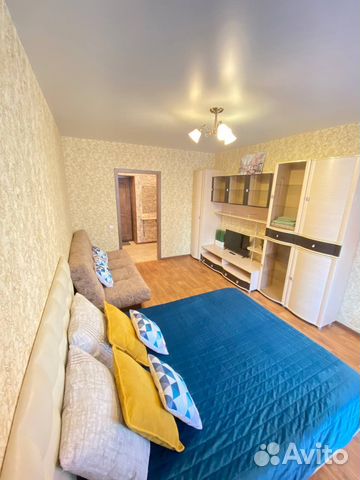 

1-к. квартира, 38 м², 2 кровати