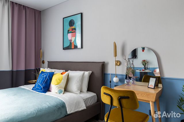 

Квартира-студия, 30 м², 2 кровати