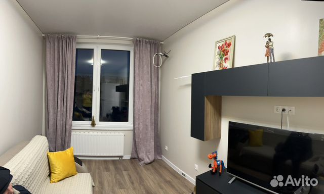 

1-к. квартира, 34 м², 2 кровати