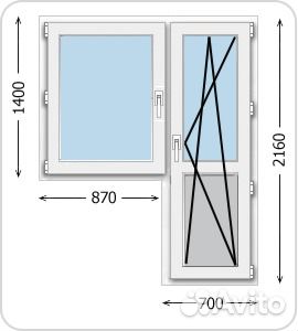 Балкон/ блок поворотно-откидная дверь 720x2160 купить в ставропольском крае на avito - объявления на сайте avito.
