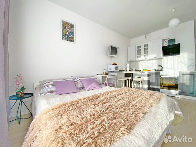 

Квартира-студия, 27 м², 2 кровати