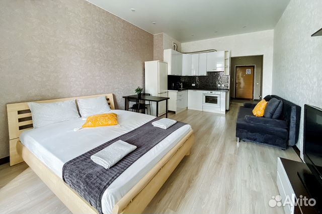 

Квартира-студия, 35 м², 2 кровати