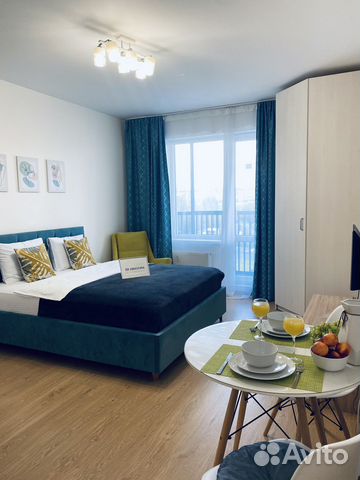 

Квартира-студия, 27 м², 2 кровати