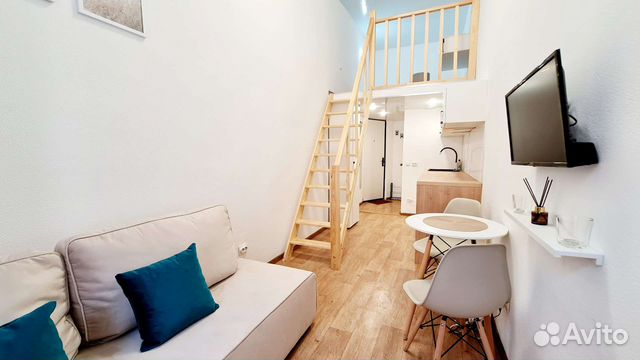 

Квартира-студия, 14 м², 2 кровати