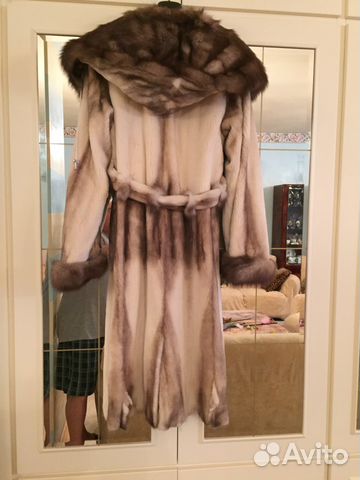 Шуба (Стриженая норка+ куница), Италия