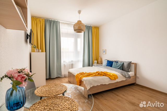 

Квартира-студия, 25 м², 2 кровати
